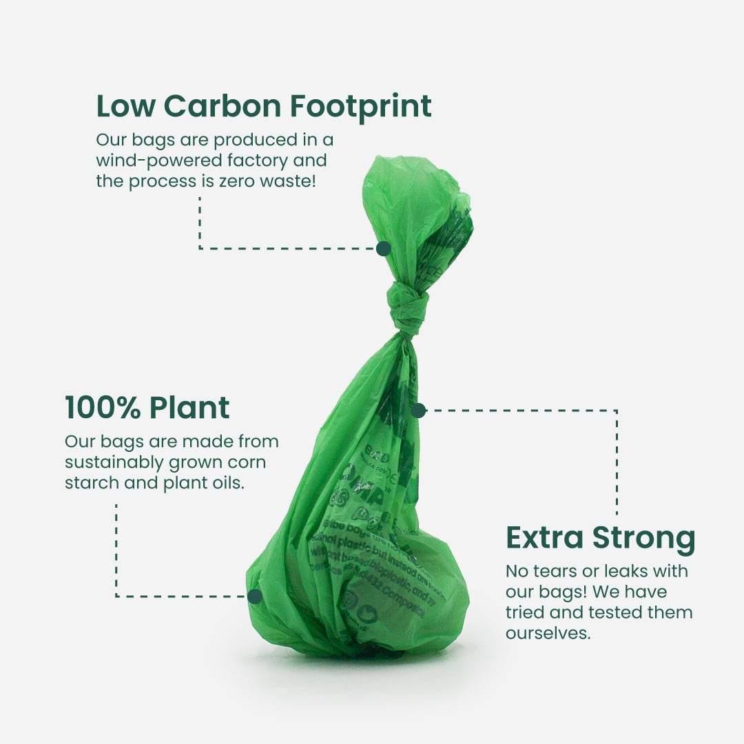 Biodegradable Compostable Poop Bags - 50 bags - EcoVibe