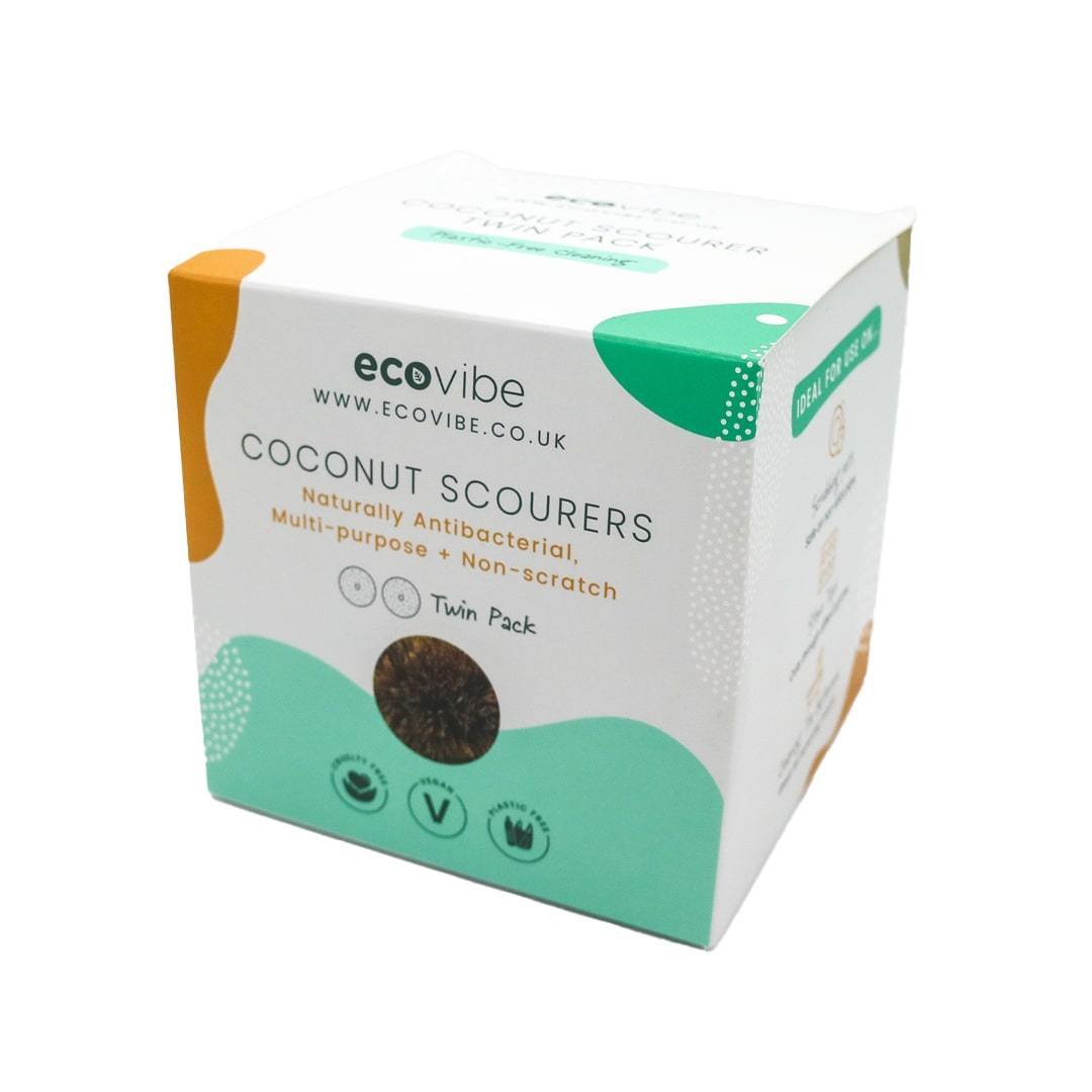 Coconut Fibre Scourers (Twin Pack) - EcoVibe