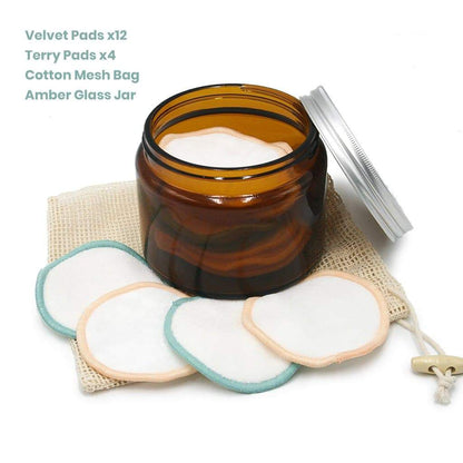 Reusable Makeup Remover Pads & Glass Jar